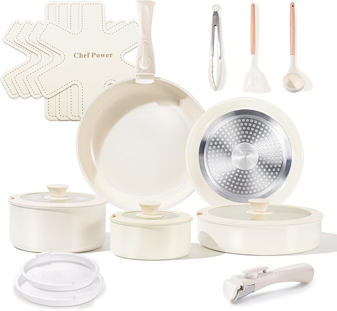 Chef Power Ceramic Cookware Set Non Toxic