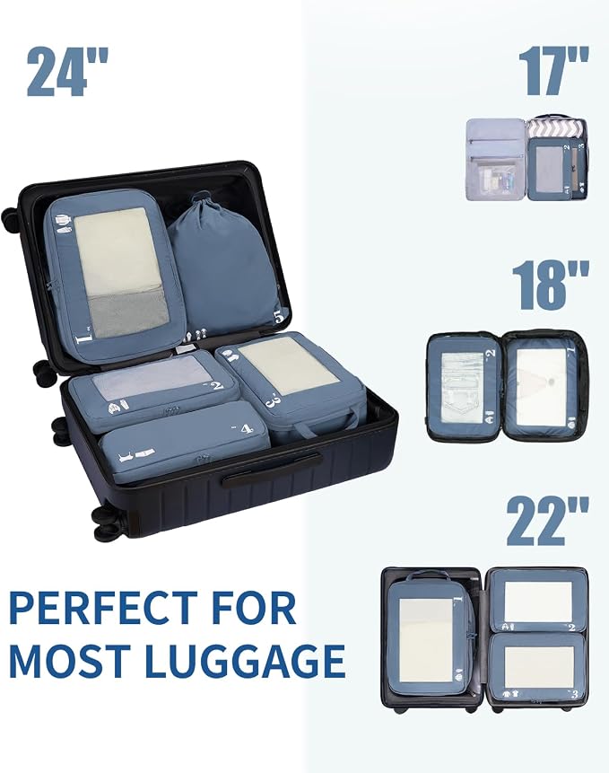 ECOHUB 5 Set Compression Packing Cubes