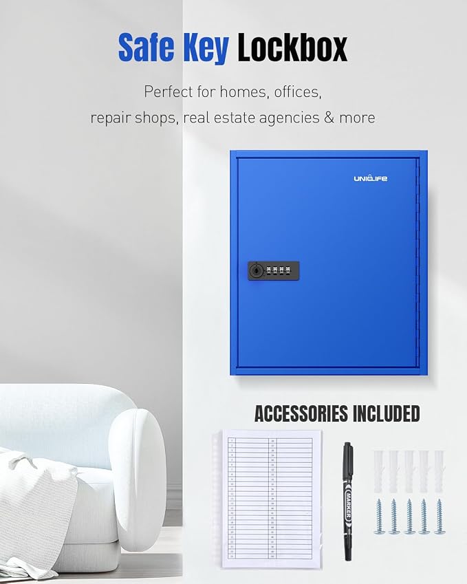 Uniclife 60 Keys Key Lock Box