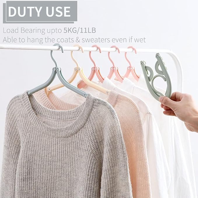 20 Pcs Foldable Travel Hangers