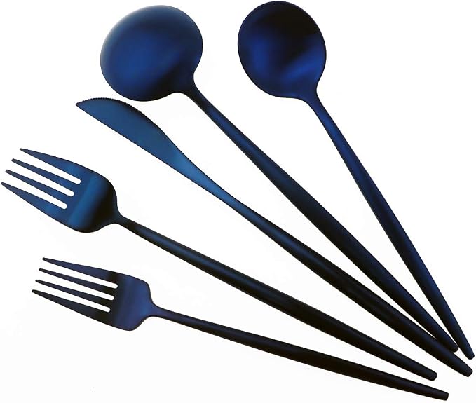Gugrida 20-Piece 18/10 Stainless Steel Flatware Silverware, Luxury Dinnerware