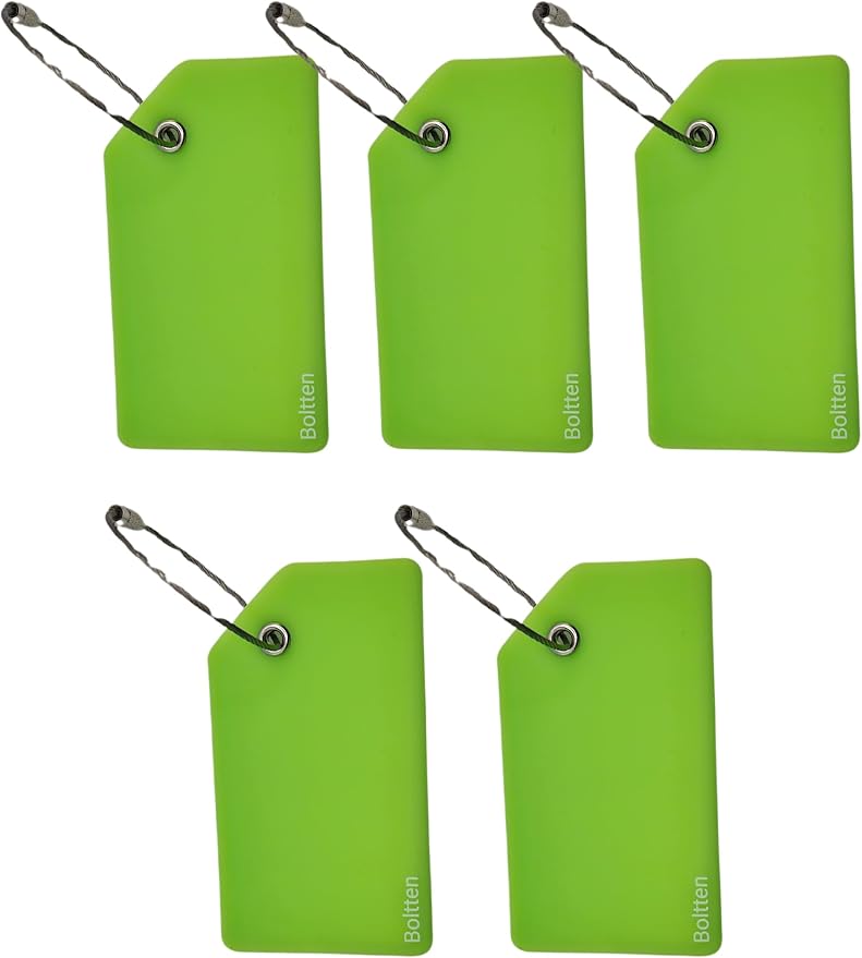 5 Pack Silicone Luggage Tag