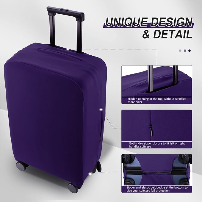 Travel Luggage Cover Suitcase Protector Scratch-Resistant Fit 19-31 Inch