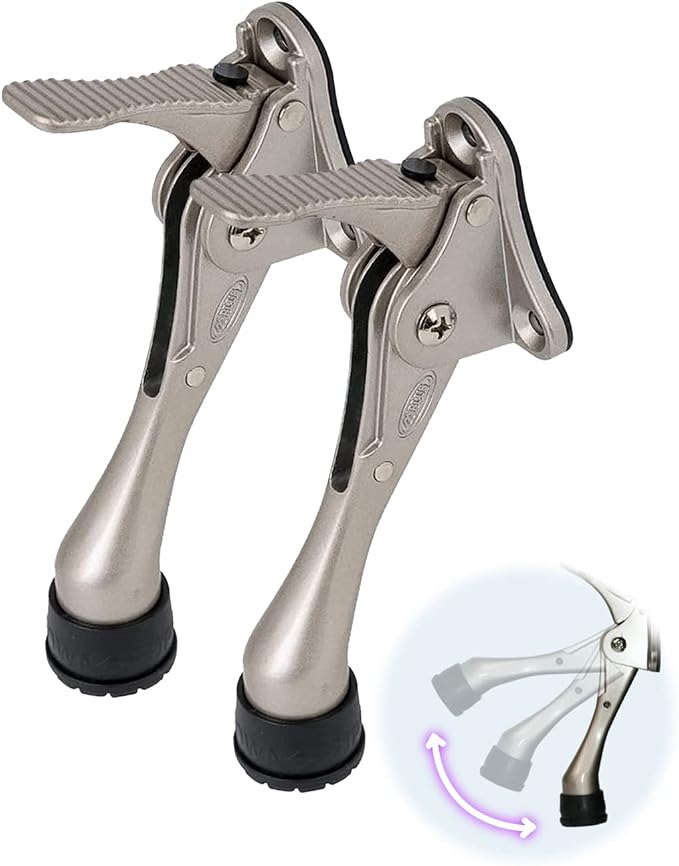 One Touch Kickdown Door Stopper, Door Holder, Heavy Duty Door Stops, Bottom of