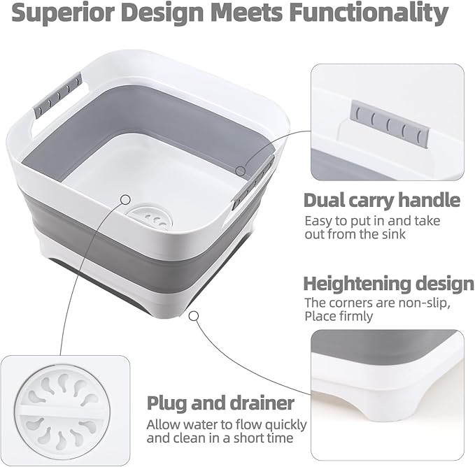 Collapsible Wash Basin for Baby Bottles