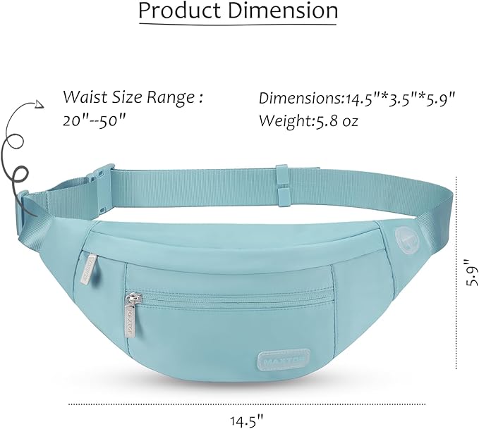 MAXTOP Large Crossbody Fanny Pack