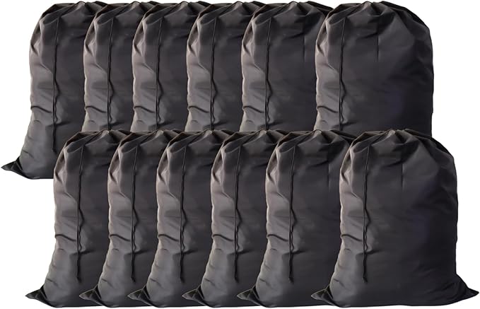 Extra Large Laundry Bag 12 Pack, Travel Laundry Bags