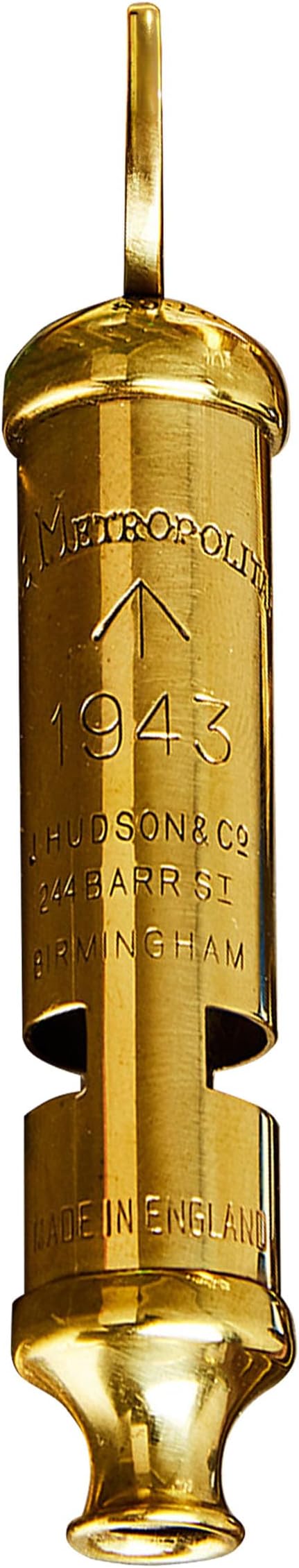 Brass Whistle with Keychain Ring