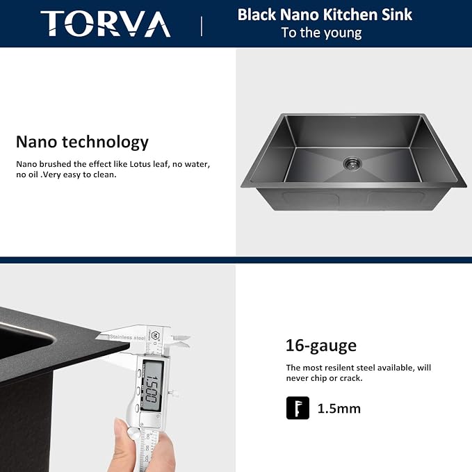 TORVA 25 x 18 Inch Gloss Black Ceramic Coating