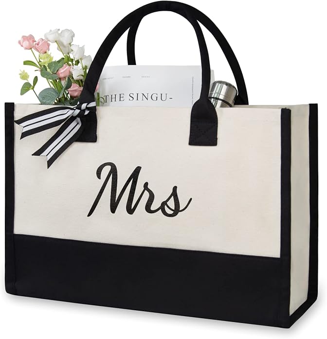 TOPDesign Canvas Tote Bag, Bridal Shower Gifts