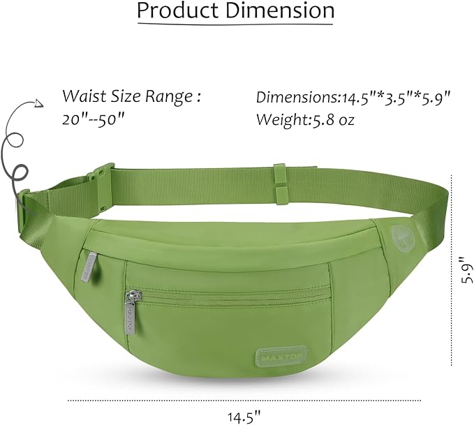 MAXTOP Large Crossbody Fanny Pack