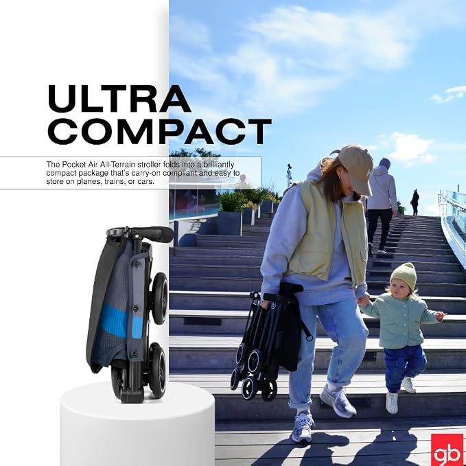 gb Pockit Air All Terrain Ultra Compact Lightweight Travel Stroller