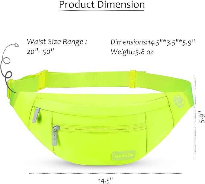 MAXTOP Large Crossbody Fanny Pack