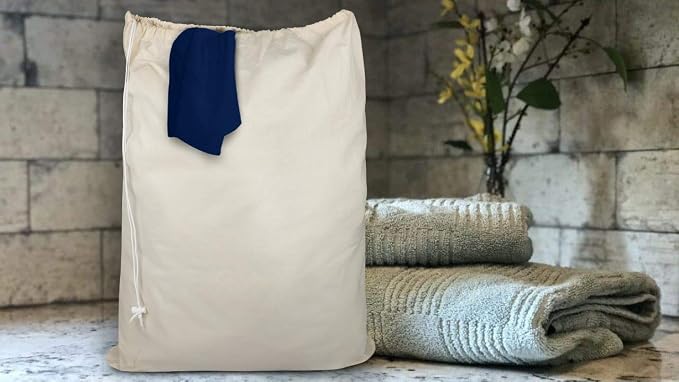 Urban Villa Laundry Bags 2 Pack Canvas Dirty Clothes Travel Laundry Bag|Machine