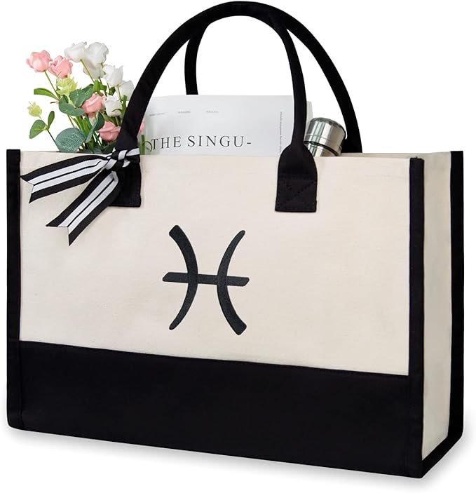 TOPDesign Embroidery Constellation Canvas Bag