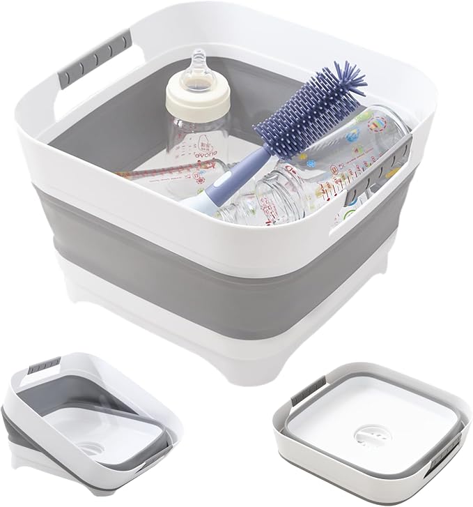 Collapsible Wash Basin for Baby Bottles