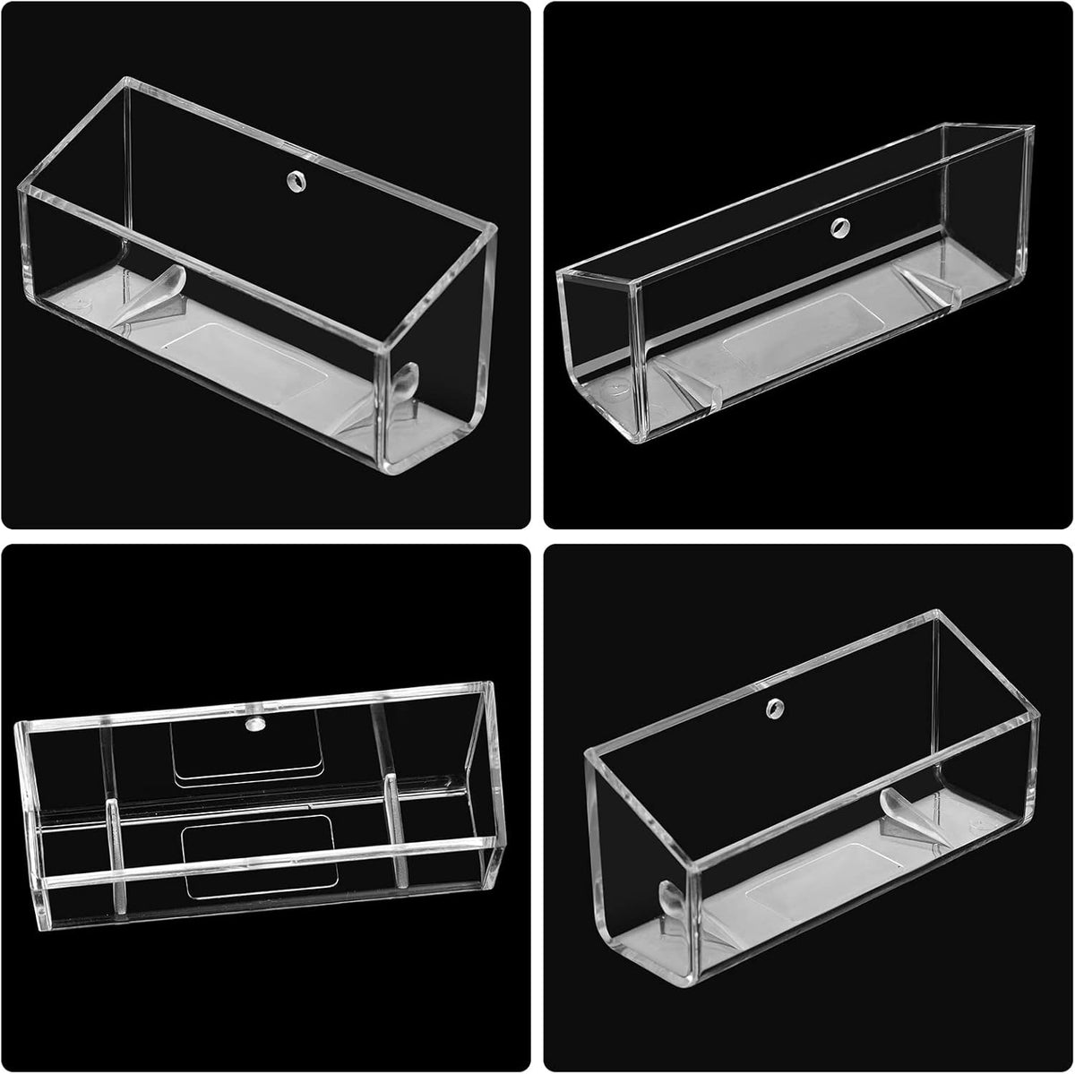 Thenshop 64 Pack Business Card Holder Desktop Business Card Stand Acrylic Holder Stand Clear Postcard Display for Home Office Desk Table(Hanging Style)