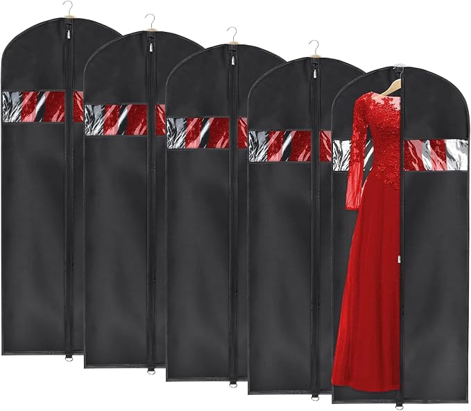Univivi Garment Bag Suit Bag for Storage and Travel 60 inches, Lightweight