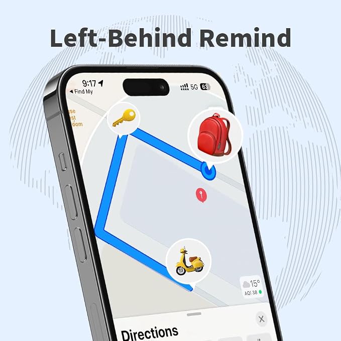 Air Tracker Tag 2 Pack, Smart Tracker Item Finders Compatible