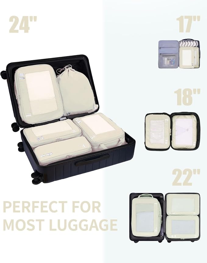 ECOHUB 5 Set Compression Packing Cubes