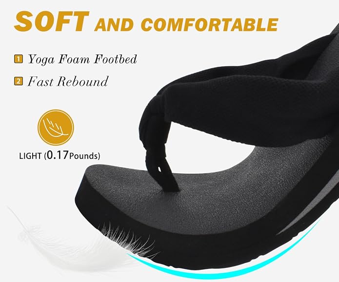 KuaiLu Flip Flops for Women