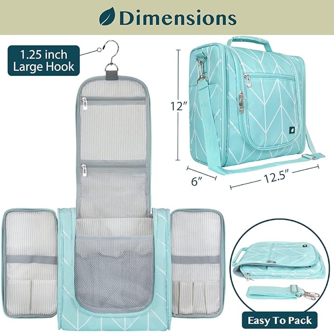 PAVILIA Extra Large Toiletry Bag Travel Bag