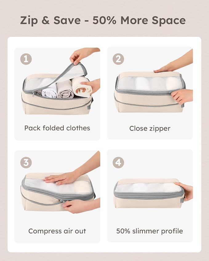 4 Set Compression Packing Cubes
