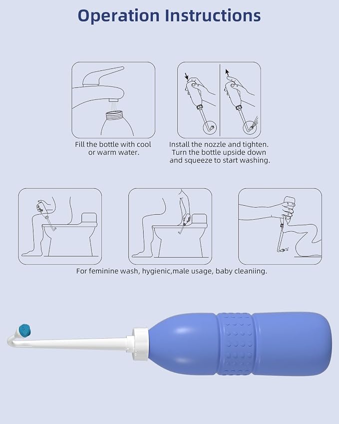 Hibbent Portable Bidet Sprayer and Travel Bidet
