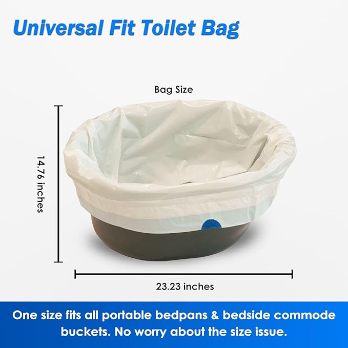 200 Count Enlarged Bedside Commode Liners