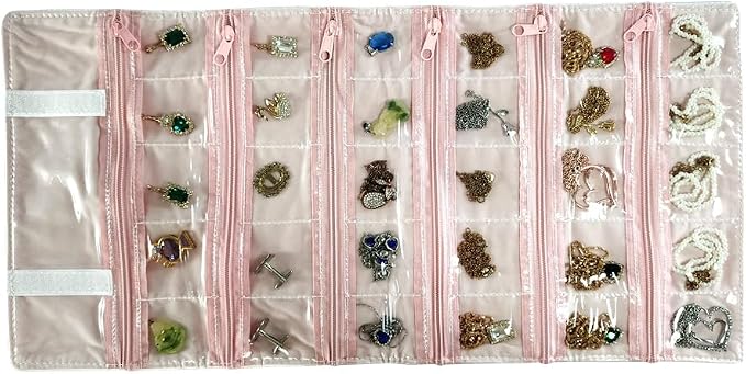 Travel Jewelry Roll Bag Portable Organizer Pouch