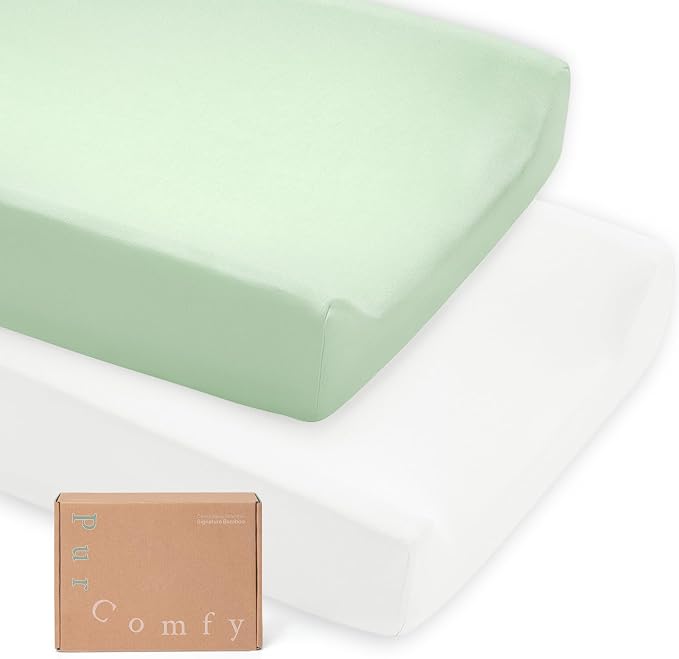 PurComfy Supersoft Diaper Changing Pad Covers, Hypoallergenic Stretchy Changing