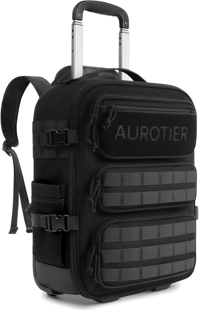 Rolling Tactical Laptop Backpack, Underseat Travel Backpack