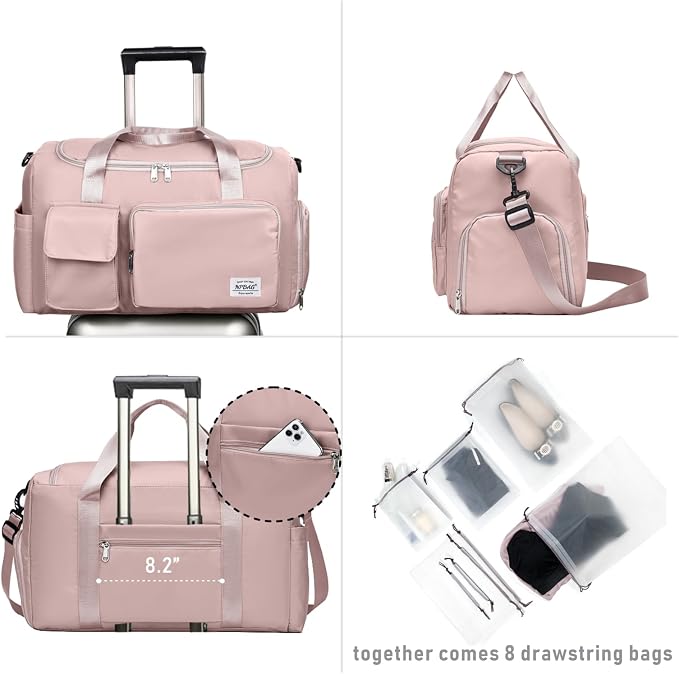 NPBAG Women Travel Duffel, Gym Workout Overnight Bag, Mommy Hospital Bag