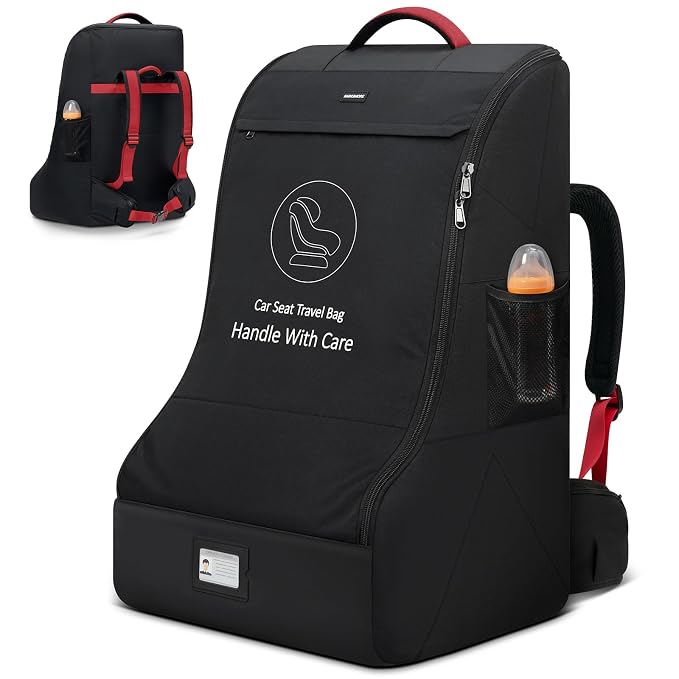 RAINSMORE Padded Car Seat Travel Bag