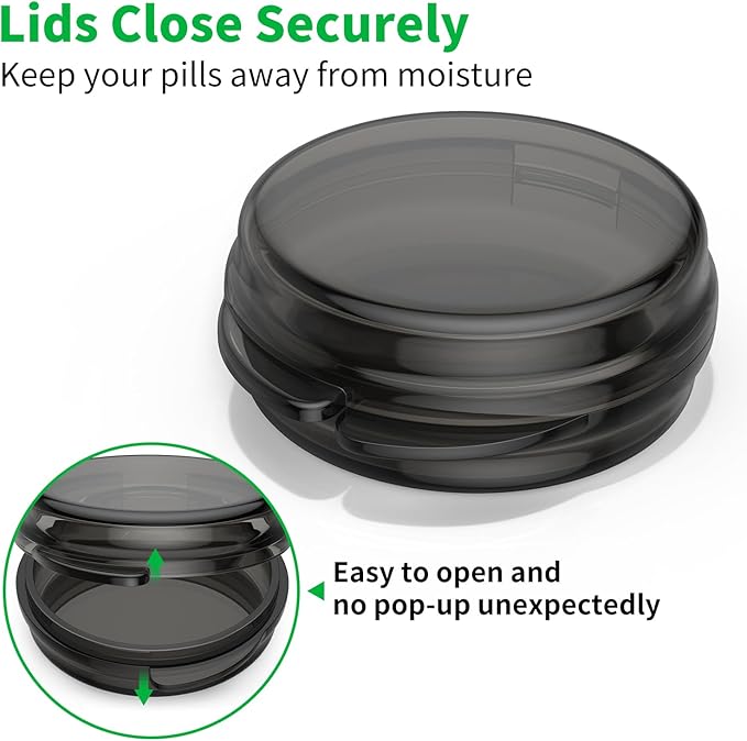 Small Pill Box, Travel Pill Case Portable Daily Pill Organizer Mini Medicine