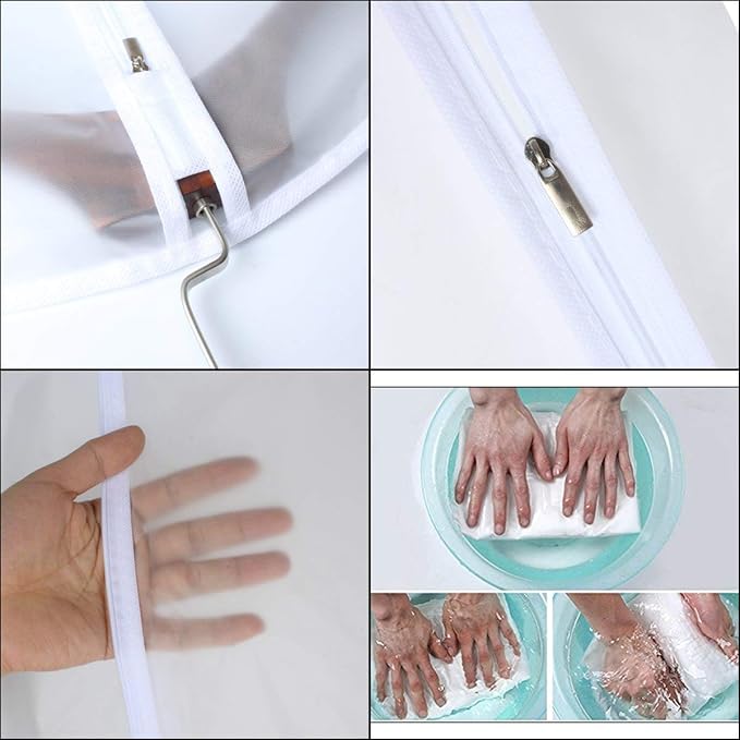 Garment Bags for Hanging Clothes 24'' x 40'' Suit Hanging Garment Bags White