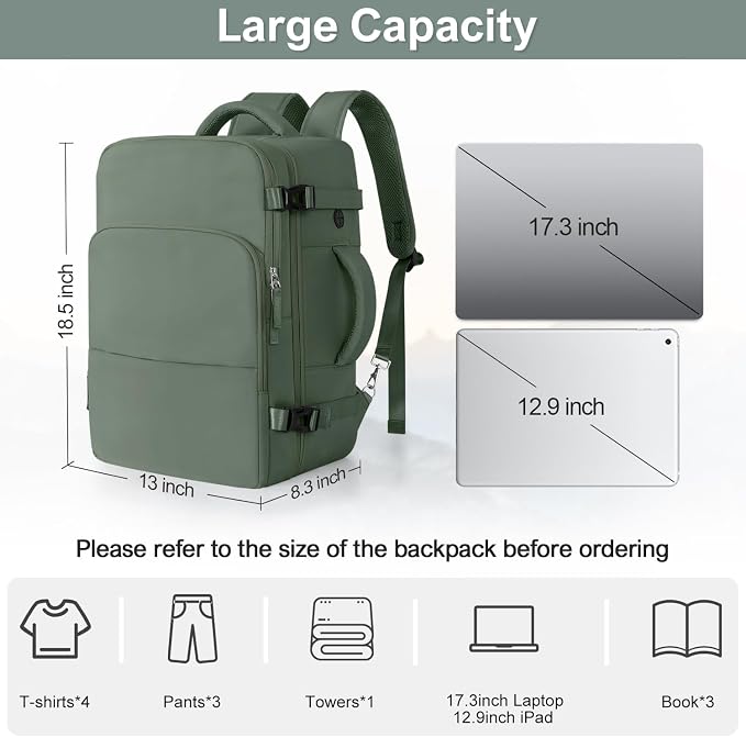 Travel Backpack, Carry on Flight Approved Backpack