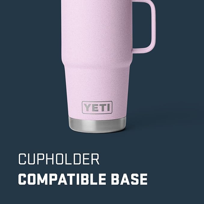 YETI Rambler 20 oz Travel Mug, Stainless Steel, Vacuum Insulated