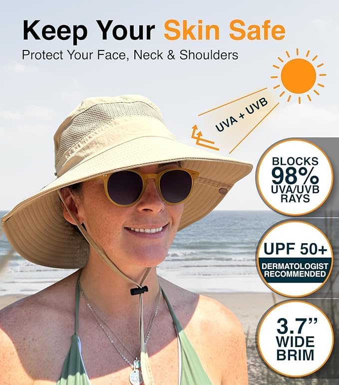 GearTOP Safari Sun Hat for Men and Sun Hats for Women UV Protection UPF 50+