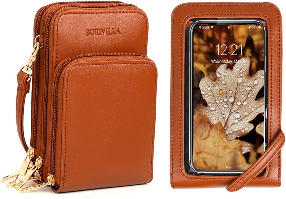 Crossbody Cellphone Purse Women Touch Screen Bag RFID Blocking Wallet Handbag