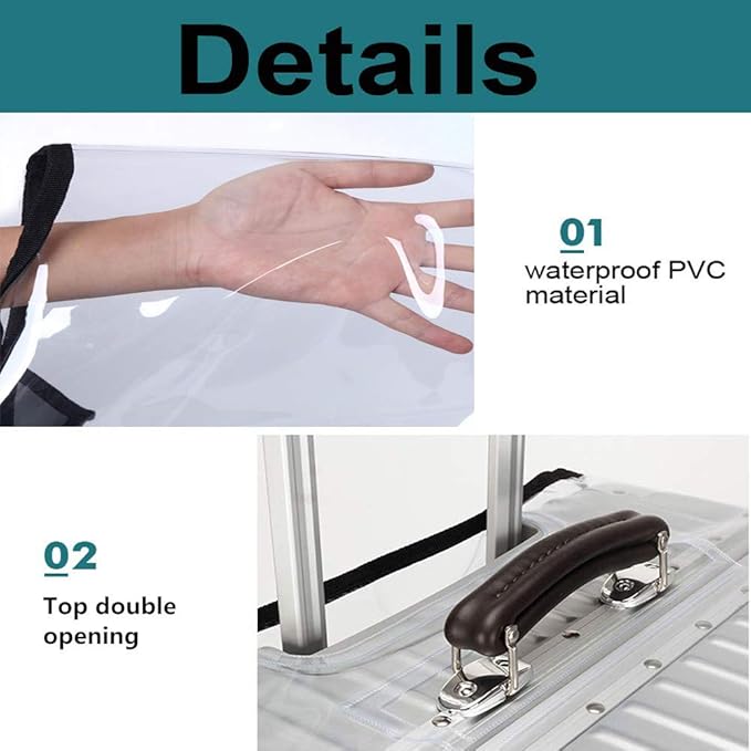 24 Inch PVC Luggage Protector Cover
