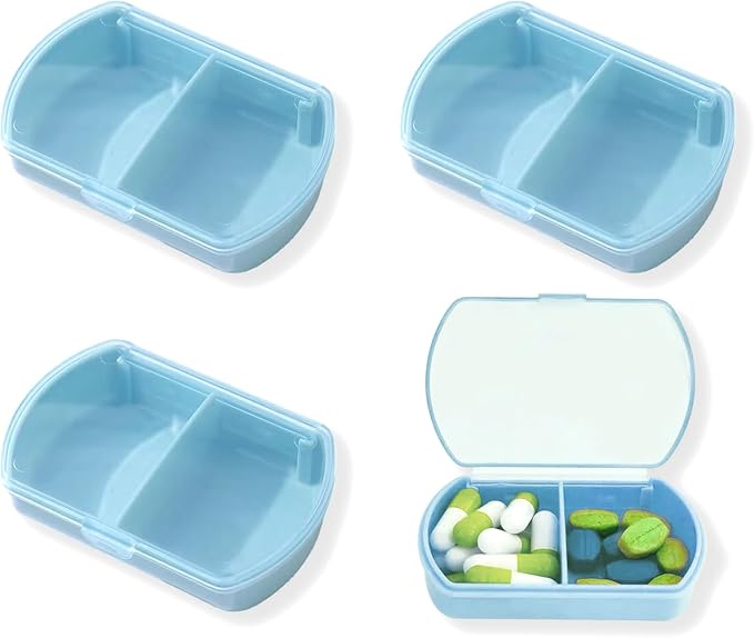 4PCS Small Pill Case Travel Pill Box Cute Pill Organizer
