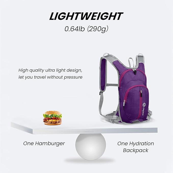 Nepest Hydration Pack Backpack for Women & Men, Lightweight Water Backpack