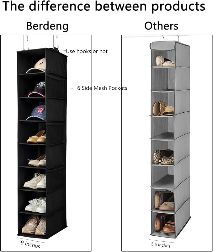 Hanging Shoe Organizer for Closet