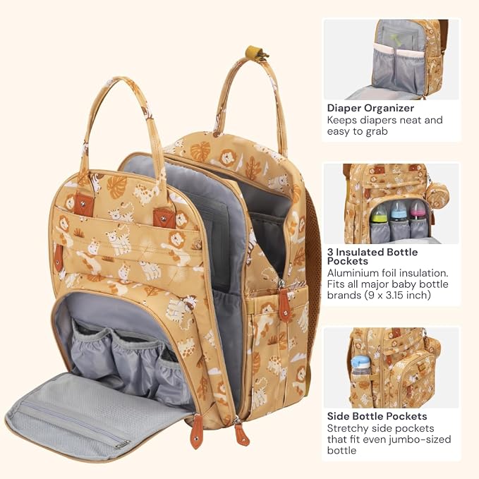 BabbleRoo Diaper Bag Backpack