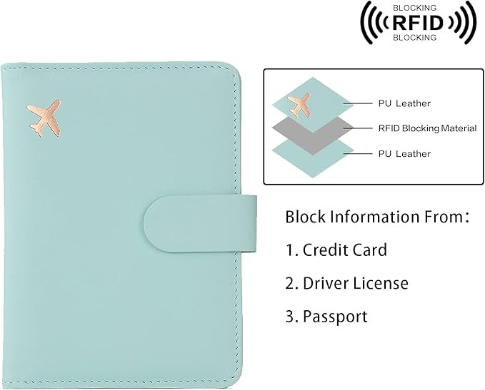 Melsbrinna Passport Holder, Passport Holder Card Slots, Cute Passport cover