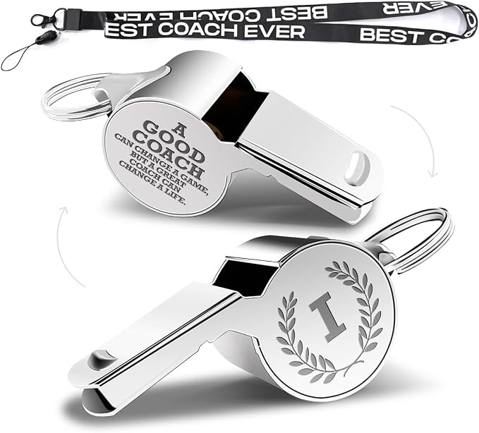 Letters Coach Gifts, Whistle for Coaches, Whistle Emergency, Thank You Coach