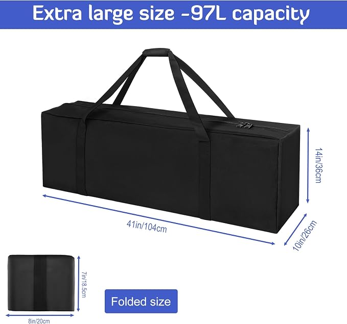 INFANZIA 41inch Sports Duffel Travel Bag, 94L Extra Large Duffel Luggage Bag