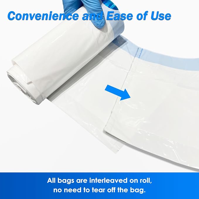 100 Count Enlarged Bedside Commode Liners