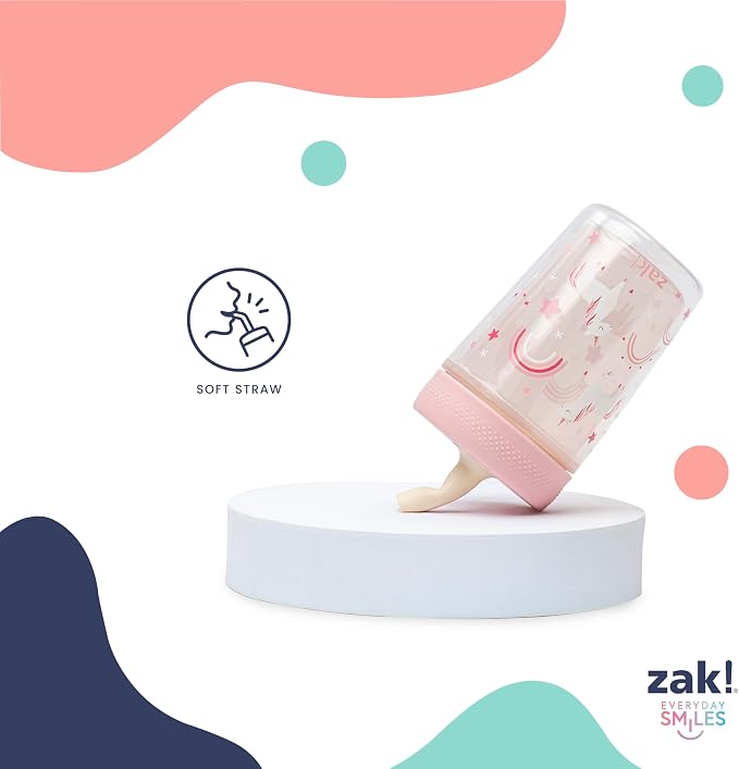 Zak Designs Bluey Capri Toddler Tumblers For Travel or At Home, 9oz 2-Pack Double Wall Plastic Sippy Cups With Leak-Proof Design is Perfect For Kids (Bluey, Bingo)